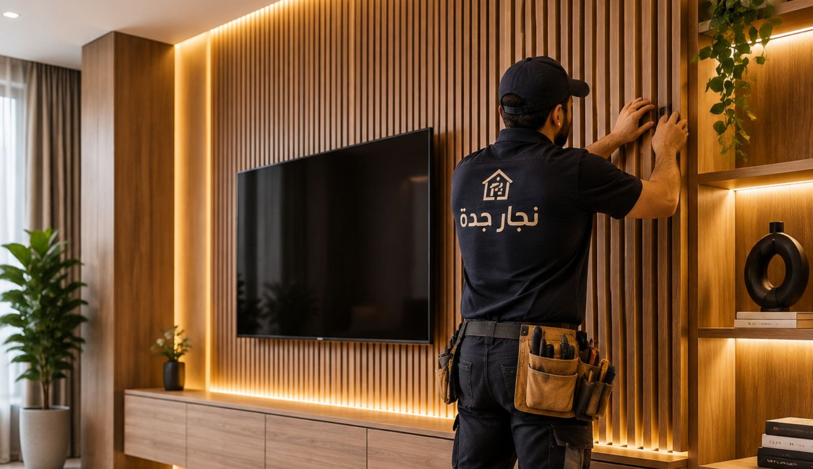 تفصيل وتركيب الديكورات الخشبية