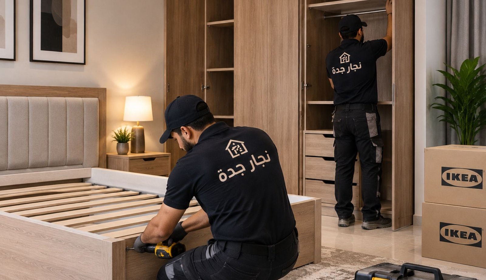 تركيب الغرف والخزائن والعفش